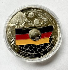 Ilhas Cook 1 dólar 2001 Copa do Mundo FIFA 2006 Alemanha moeda de colecionador RARA comprar usado  Enviando para Brazil