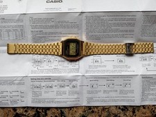 Usado, Relógio digital Casio A159WGEA-1DF vintage tom dourado clássico comprar usado Usado, Relógio digital Casio A159WGEA-1DF vintage tom dourado clássico comprar usado  Enviando para Brazil