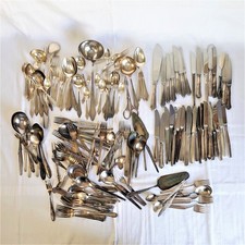 Versilbertes besteck messer gebraucht kaufen  Berlin