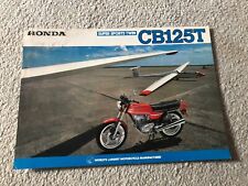 Honda cb125t brochure for sale  NANTWICH