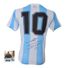Camiseta Diego Maradona assinada/autografada Argentina 1986 Copa do Mundo PROVA comprar usado Camiseta Diego Maradona assinada/autografada Argentina 1986 Copa do Mundo PROVA comprar usado  Enviando para Brazil