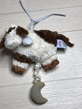 Brinquedo de pelúcia musical Baby Gund branco e marrom puxador de vaca “Hey Diddle Diddle” 5”, usado comprar usado  Enviando para Brazil