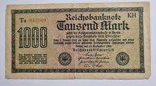 Reichsbanknote 1000 reichsmark gebraucht kaufen  Poing