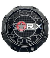 #Worx By Ultra 8 lugares tampa central de roda preta fosca 30171765F-A redonda curta, usado comprar usado  Enviando para Brazil