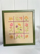 Vtg crewel floral for sale  Miami Beach