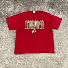 Camisa masculina vintage Washington Redskins logotipo soletrado vermelho GG NFL Commanders Y2K comprar usado  Enviando para Brazil