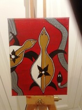 Acrylbild gemälde keilrahmen gebraucht kaufen  Tuningen