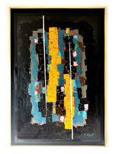 Peinture abstraite huile d'occasion  Vallauris