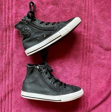 Tops altos infantis Converse Chuck Taylor All Star couro unissex, preto, júnior 13 comprar usado Tops altos infantis Converse Chuck Taylor All Star couro unissex, preto, júnior 13 comprar usado  Enviando para Brazil