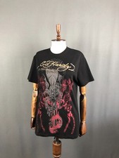 Usado, Camiseta Feminina Ed Hardy Erase All Fears Algodão Tamanho G Estampada Preta comprar usado  Enviando para Brazil