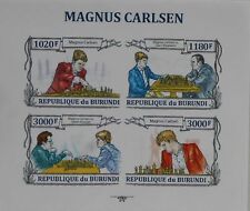 SZACHY Magnus Carlsen Burundi m/s Sc.1346 MNH #BUR13210a IMPERF na sprzedaż  PL