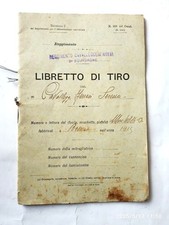 Libretto tiro reparto usato Libretto tiro reparto usato  Seniga