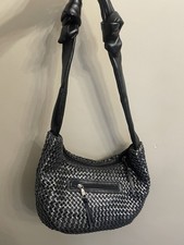 Chrome woven hobo for sale  LONDON