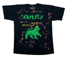Camiseta Soulfly Vintage Camiseta Jersey Banda Rara Metal Sobre Estampa Preta Masculina Tamanho M, usado comprar usado  Enviando para Brazil