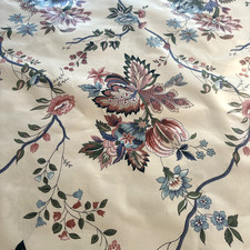 Serigrafía exclusiva de tela Atelier Originals 6+ yardas 53" floral jacobeo 1990 segunda mano  Embacar hacia Mexico