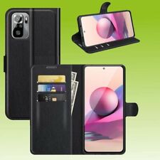 Für Xiaomi Redmi Note 10 5G Handy Tasche Schwarz Etuis Kunst-Leder Cover Hülle comprar usado  Enviando para Brazil