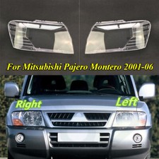 Par de Tampa de Lente de Lâmpada de Farol + Cola Para Mitsubishi Pajero Montero 2001-2006, usado comprar usado  Enviando para Brazil