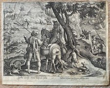 Gravure ancienne chasse d'occasion  Paris VII