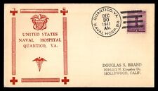 Usado, MayfairStamps EUA 1941 Virginia Quantico Naval Hospital Branch to Hollywood CA Na comprar usado  Enviando para Brazil