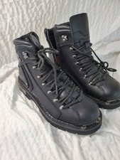 Botas de motocicleta masculinas de couro preto eletrônico HARLEY-DAVIDSON FOOTWEAR D96017 8M comprar usado  Enviando para Brazil