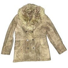 Suede coat vintage for sale  IPSWICH