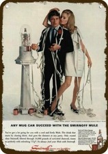 1967 Robert Morse & SMIRNOFF VODKA Vintage-Look Réplica Decorativa Placa de Metal comprar usado 1967 Robert Morse & SMIRNOFF VODKA Vintage-Look Réplica Decorativa Placa de Metal comprar usado  Enviando para Brazil