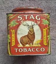 Stag tobacco tin for sale  Miltona