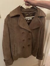 Suede camel jacket for sale  LONDON