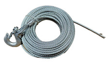 Cabo guincho corda 1/4" x 100' com gancho de travamento automático 1/4", carga de quebra 7.000 lb, usado comprar usado  Enviando para Brazil