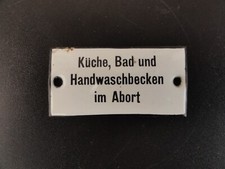 Emaile schild küche gebraucht kaufen  Leipzig
