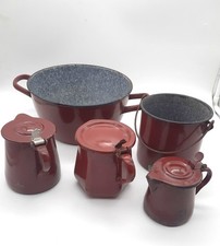 Anciennes casseroles émaillé d'occasion  Poncin