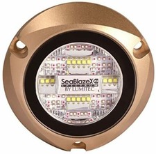 Lumitec SeablazeX2 luz LED subaquática BRANCO-AZUL 4" branco/azul CrossFadeStrobe comprar usado  Enviando para Brazil