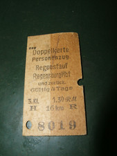 Reichsbahn fahrkarte billett gebraucht kaufen  Römhild