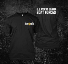 Camiseta masculina personalizada traseira e frontal logotipo da Força de Barco da Guarda Costeira dos EUA comprar usado  Enviando para Brazil