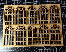 Pacote com 10 janelas redondas arqueadas 24 painéis MDF corte a laser 3mm - D&D, Warhammer, TTRPG comprar usado  Enviando para Brazil