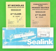 Sealink ticket embarkation for sale  BIRMINGHAM