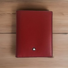 Carteira compacta MontBlanc Meisterstuck 6cc vermelha feita na Itália sem caixa comprar usado  Enviando para Brazil