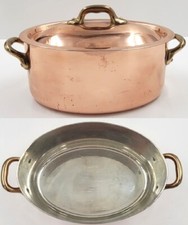 Ancienne casserole cuivre d'occasion  Pionnat