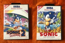Usado, SONIC THE HEDGEHOG 1 & 2 SEGA MASTER SYSTEM JOGO CAIXA RETRÔ PACOTE ORIGINAL comprar usado  Enviando para Brazil