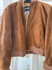 Suede bomber jacket for sale  BOLTON