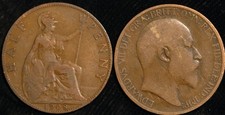 Halfpenny 1902 1910 for sale  SIDMOUTH