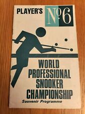 1969 Assinado Final Snooker World Professional Championship Program Spencer Owen comprar usado  Enviando para Brazil