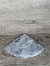 Acessório de banheiro de canto plano mármore branco Rush River pedra polida peça única comprar usado  Enviando para Brazil