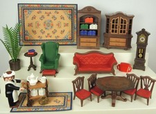 PLAYMOBIL VICTORIAN Mansion SALA DE ESTAR E SALA DE JANTAR Conjunto de Móveis #5320 Extras comprar usado  Enviando para Brazil