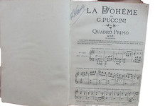 book la boheme by puccini  to the marquis gignori lisc rare unique version c1898 comprar usado  Enviando para Brazil