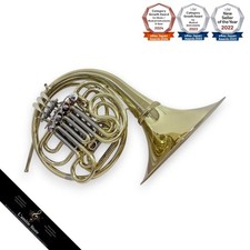 French Horn Pthr300 latão duplo completo testado com estojo mudo comprar usado  Enviando para Brazil