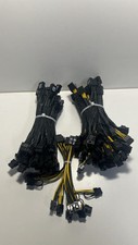 Lote 48 8 pinos fêmea para duplo 8 (6+2) pinos macho adaptador de cabo 8 polegadas CPU comprar usado  Enviando para Brazil