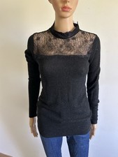 Pull noir pailleté d'occasion  Void-Vacon