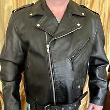 Jaqueta de couro masculina motocicleta Perfect Black Biker., usado comprar usado  Enviando para Brazil