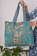 Bolsa de viagem feminina boho de algodão com zíper estampada estilo hippie bolsa de compras comprar usado  Enviando para Brazil